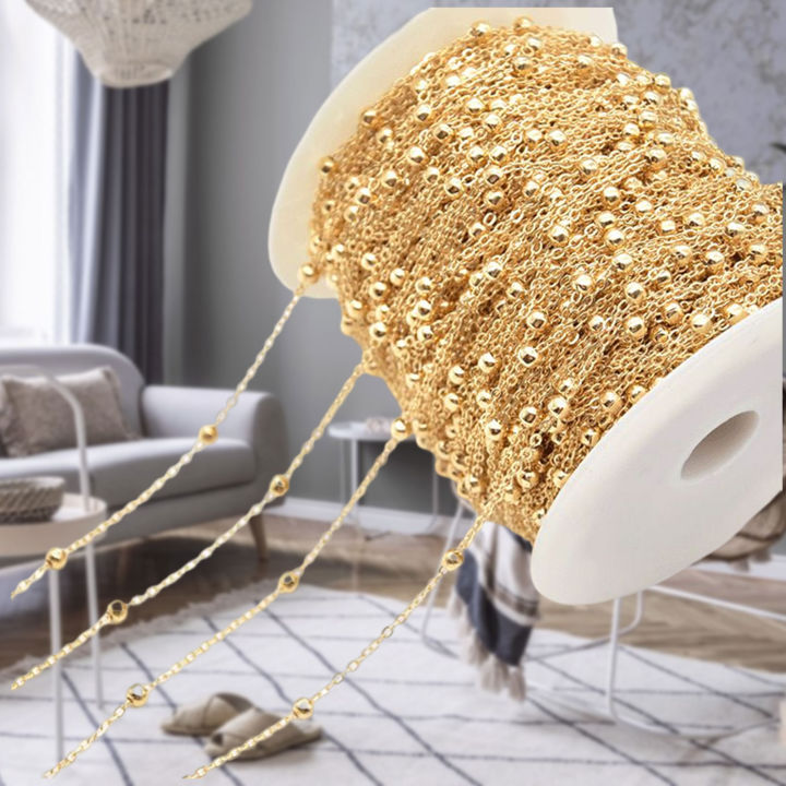 Ball%20Chain%20Ball%20Bead%20Chain%20for%20Home%20Jewelry%20Finding%20Bracelet%20Necklace%20Decoration%20-%20Image%205