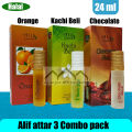 attar 3 combo by Alif - Ator total 24 ml. 