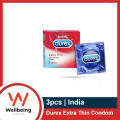 Durex Condom - Extra Thin Condoms for Men 10pcs/3pcs Pack (Made in India). 