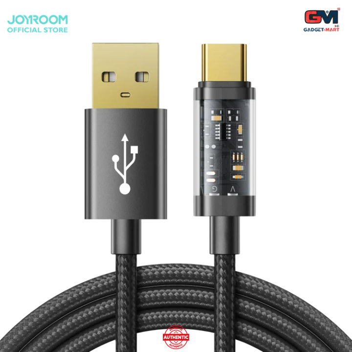 Joyroom S-UC027A12 USB To Type-C 3A Data Cable - 1.2m - Black