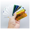 Credit Card Sleeves ATM, Debit Card, ID Card, Driver's License Holder Inserts with RFID Blocker - Silver.