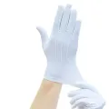 2 Pairs White Formal Gloves Men White Cotton Uniform GlovesTuxedo Honor Guard Parade Cosplay Costume Inspection Mitten Gloves. 