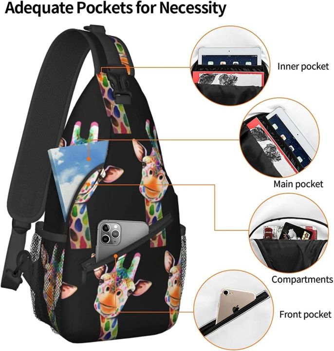 Sling%20Backpack%20Cute%20Cartoon%20Illustration%20Colorful%20Rainbow%20Giraffe%20for%20Men%20Boys%20Multipurpose%20Crossbody%20Shoulder%20Bag%20-%20Image%204