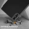 Custer Pure Color 3-Fold Stand Leather Tablet Case For Xiaomi Redmi Pad Pro 12.1. 