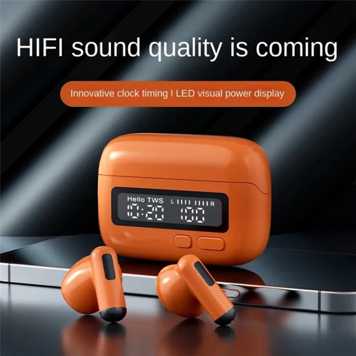 Bluetooth%20Earphones%20Portable%20Clock%20Earphones%20Semi%20in%20Ear%20Touch%20Gaming%20Esports%20Long%20Range%20Headphones%20Orange%20-%20Image%207