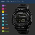 HONHX Student Sports Watch Men LED Digital Display Date Step Counter Outdoor Sports Waterproof Electronic Leisure Watches.