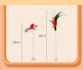 Cat Spring Rat toy Rainbow Bright color with Suction Cup, Metal Bell & Soft Feather Mouse Toy, Cat toys. 