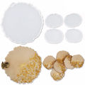 Individual Silicone Resin Molds, 1 Pcs Large Resin Tray Mold + 4 Pcs Coaster Molds, Tray Molds, Tray and Coaster Epoxy Molds Set.