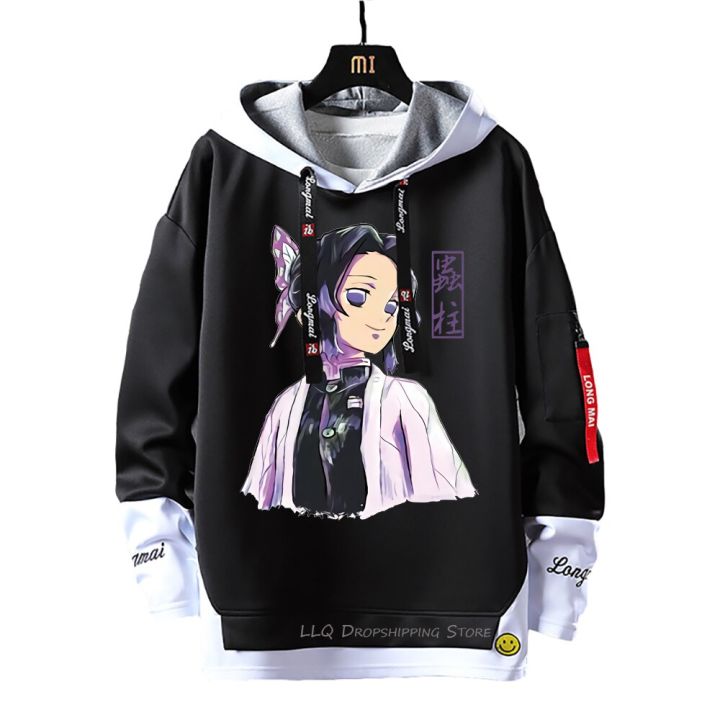 Kimetsu%20No%20Yaiba%20Sweatshirts%20Anime%20Two%20Piece%20Hoodies%20Nezuko%20Ribbons%20Letter%20Print%20Hoodie%20Demon%20Slayer%20Patchwork%20Sweatshirt%20-%20Image%202