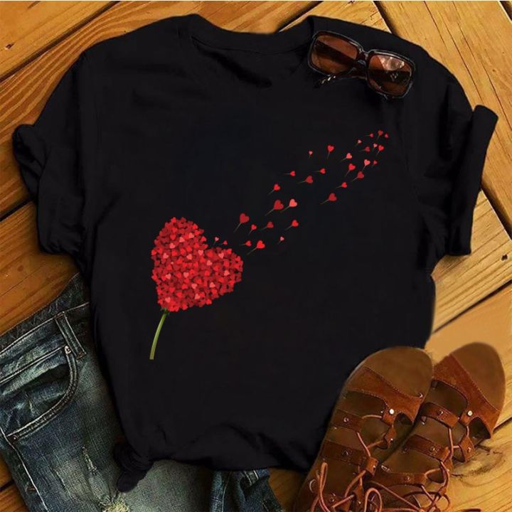 Red%20Love%20Heart%20Dandelion%20Printed%20T%20Shirt%20Women%20Fashion%20T%20Shirt%20Female%20Short%20Sleeve%20Casual%20Tops%20Black%20Tee%20Shirts%20Women%20Cute%20T-shi%20-%20Image%203
