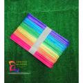 Crafts Coloured Wooden Ice Cream Sticks (50 Pieces Big Size ).