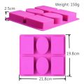 2X Silicone Soap Mold for Soap Making 3D 6 Forms Oval Rectangle Soap Mould Flowers Bathroom Kitchen Soap Mold. 