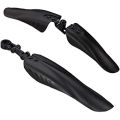 Black Bicycle Mudguard Set - 3 Pcs. 