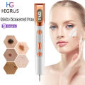New HEGRU Mole Removal Pen kin Tag Remover pot Tattoo Freckle Removal Pen LED Lighting weep pot Mole Removing Dark pot Remover kin Care 9 Adjutable Mode Laer Mole Pen. 