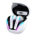 ONIKUMA T27 Bluetooth & 2.4G Dual Mode Wireless Gaming Earbuds with ENC Mic | White.