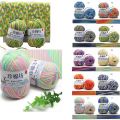 1pc 50g Milk Combed Cotton Yarn Soft crochet yarn Baby DIY for knitting Wool Cheap Hand Knitting Crochet Sweater QL39.