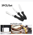 Kitchen 3-Piece Set - Butter Knife - Cake Spatula - Palette - Essential Tools For Icing And Decorating Cakes And Pastries.