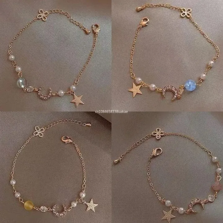 Korean%20Fashion%20Cute%20Star%20Moon%20Bracelets%20for%20Women%20Colorful%20Natural%20Stone%20Zircon%20Adjustable%20Pearl%20Chain%20Bracelet%20Wedding%20Jewelry%20-%20Image%202