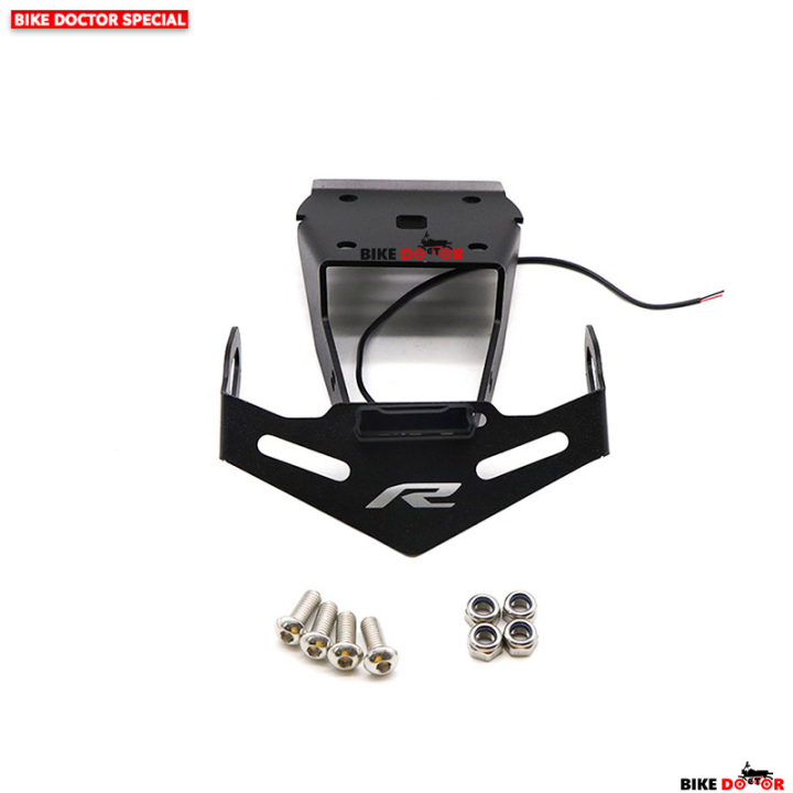 Motorcycle%20Magnetic%20License%20Plate%20Holder%20Fender%20Eliminator%20Tail%20Tidy%20for%20YAMAHA%20R15%20V3%20With%20LED%20&%20Fittings-Black%20(Imported)%20-%20Image%207