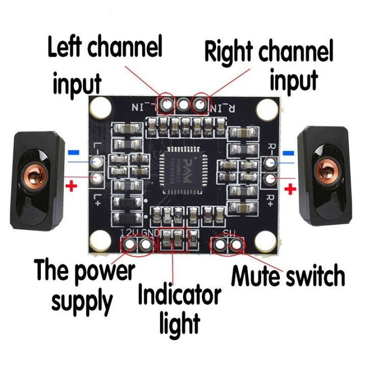 thumbnail image 2 of PAM8610 AMPLIFIER BOARD Module Class D Digital Power Amp Board Audio Accessories EUR 5,03 2 of 11