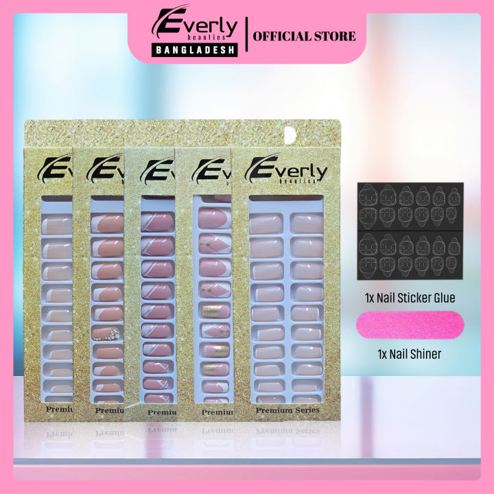 Everly Beauties French Series 24x False Nails Set