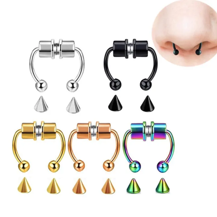 Magnetic%20Nose%20Piercing%20Nose%20Hoop%20Rings%20-Stainless%20Steel%20-Piercing%20Clip%20Women%20Girls%20Fashion%20Jewelry%20Gift%20-%20Image%203