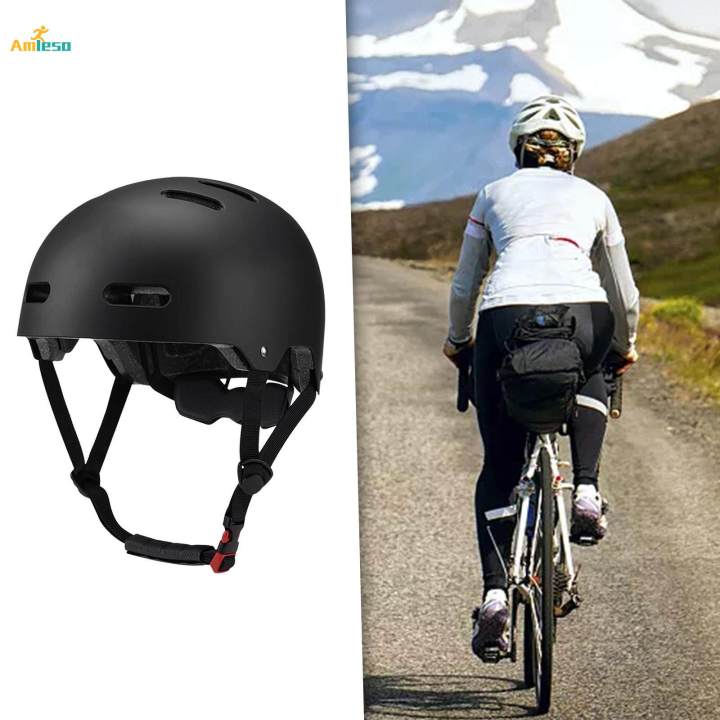 Adult%20Bike%20Helmets%20Sports%20Helmets%20Adjustable%20Size%20Outdoor%20Black%20-%20Image%202