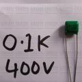 10Pcs- Metallized 0.1K 104 400V Polypropylene Capacitor Mylar 100nF Polyester Film Capacitor.