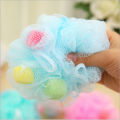 Comfortable sponge bath flower with lanyard bath ball soft bath wipe bath ball toiletries.