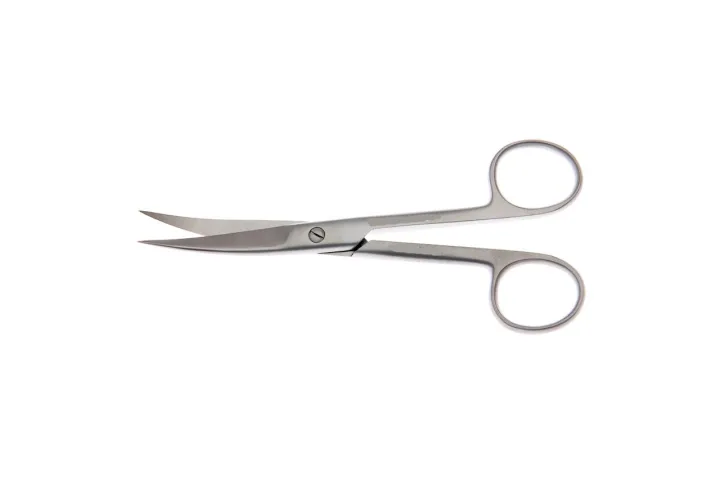 Curved Sharp Instrument Surgical Instrument Blunt/Sharp Curved Stainless Steel Dressing Scissor ...