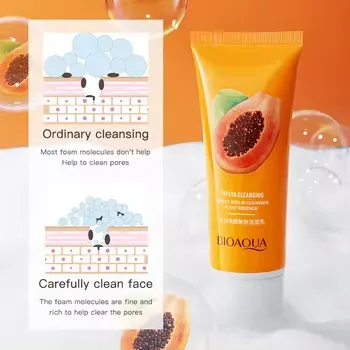 BIOAQUA%20skin%20care%20product%20papaya%20moisturizing%20shrink%20pore%20face%20wash%20foam%20facial%20cleanser%20for%20women%20and%20girl-100gm%20-%20Image%203