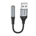 Hoco LS36 Virtual USB External Audio Sound Card Adapter for 3.5m Earphones Microphone. 