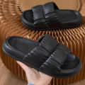 Summer slippers simple Japanese style couple non-slip soft bottom thick bottom sandals men and women Slippers Slides. 