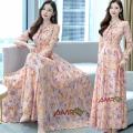 Neck Design Chic - New Attractive High-Quality Long Kurti Dress with 3D Screen Print - Perfect For All Occasion. 