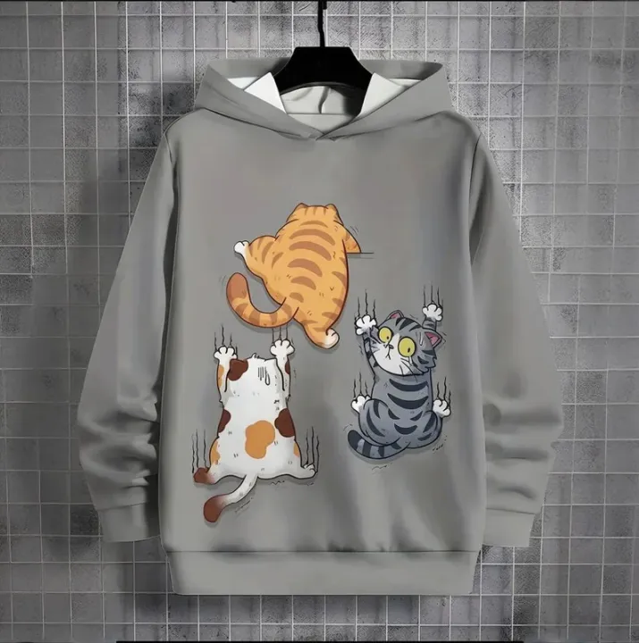 New%20in%20hoodies%20&%20sweatshirts%20for%20mens%20cat%20print%20clothing%20autumn/winter%20kawaii%203D%20animals%20long%20sleeves%20women's%20fashion%20neutral%20top%20-%20Image%204