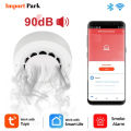 Tuya WiFi Smart Smoke Alarm Detector Fire Protection 90db Smokehouse Combination Fire Alarm Home Security System. 