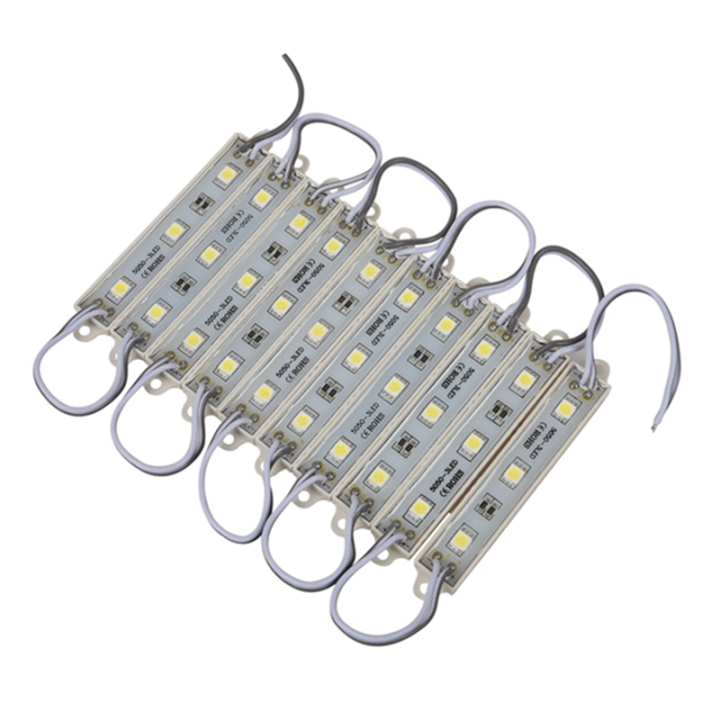 50Pcs%205050%20SMD%203%20LED%20Module%20LED%20Strip%20String%20Light%20Waterproof%20DC%2012V%20Cool%20White%20-%20Image%203