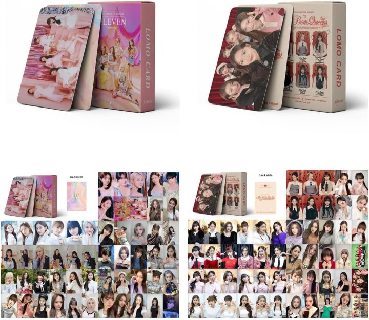 2 Pack/110 Pcs IVE Lomo Card Photocards IVE New Album Lomo Card IVE Mini Photo Cards IVE Poster Cards Gift for Fans
