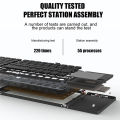 B033 Mini Wireless Keyboard Bluetooth Touchpad Portable Magnetic Triple Folding Keyboard for Windows Android IOS iPad Phone.