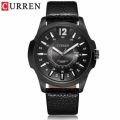 CURREN- Date All Black New Collection ,New Stock Exclusive Analog Wrist Watch For Men.