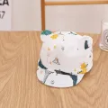 (New) baby baeball cap cartoon animal print infant vior cap & ear for Pring Ummer ft cotton kid girl boy un hat beach hat. 