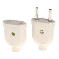 2 Pin EU Plug Male Female electronic Connector Socket Wiring Power Extension Demoo. 