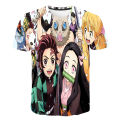 Summer short-sleeved Anime Demon Slayer T Shirt Kamado Nezuko Costume dress up Men's T-Shirt Kamatari Tanjiro T-Shirt. 