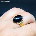 Black Onyx Men Women Ring. 