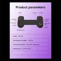 1 Piece D8 Telescopic Game Controller RGB Light Mobile Game Controller with 6-Axis Vibration for Android IOS PS3 Switch PC,B. 
