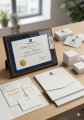 Papertree wave texture embossed paper for Certificate, business card, high-end invitation suites, custom packaging, and premium corporate stationery 10Pcs A4 size.