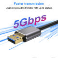 USB3.0 Male Cable USB Extension Cable Hard Drive Disk HDD SSD Cable For Radiator Webcom Camera PCI-E Extender Mining Riser Cable. 