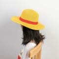 31 35cm Luffy Hat Straw Hat Performance Animation Cosplay Sun Protection Accessories Hat Summer Sun Straw Hats For Women. 