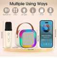 K12 Speaker Bluetooth Audio with One Microphone Small Home KTV Karaoke Microphone.