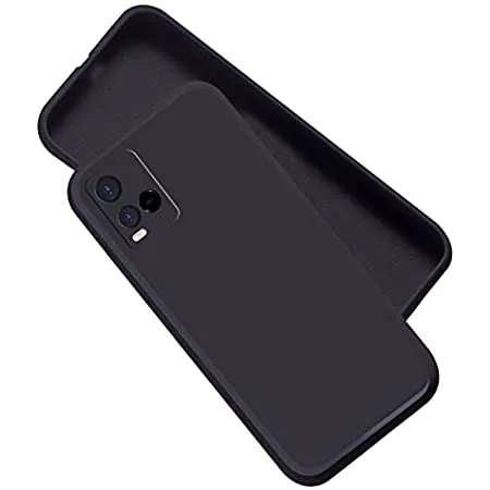 Vivo%20Y21%20Premium%20Silicone%20Matte%20Soft%20Phone%20Case%20-%20Black%20-%20Phone%20Back%20Cover%20-%20Image%202